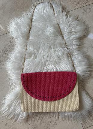 Сумочка на ланцюжку escada sorbetto rosso