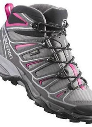 Треккинговые ботинки высокие кроссовки оригинал от salomon gore-tex®
