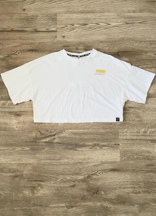 Футболка белая puma peanuts