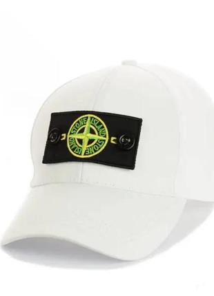 Бейсболка с патчем "stone island"