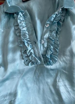 Атласна блузка5 фото