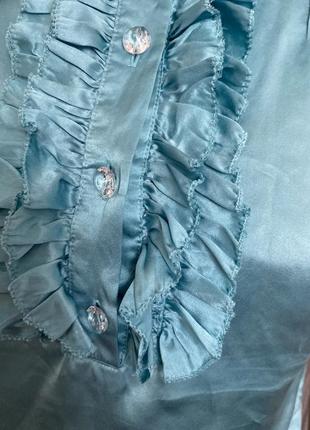 Атласна блузка4 фото
