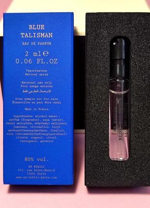 Парфум ex nihilo blue talisman 2 ml (оригінал)