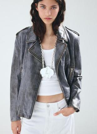 Куртка, куртка косуха кожанка, куртка из искуственной кожи косуха zara куртка кожанка