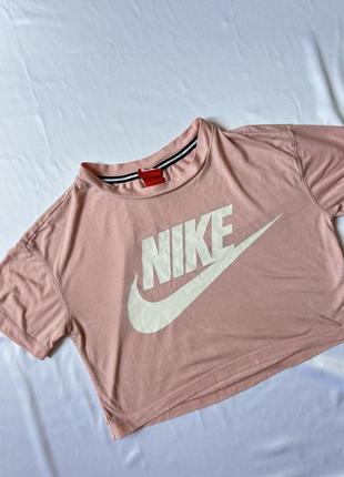 Укорочений рожевий топ від nike