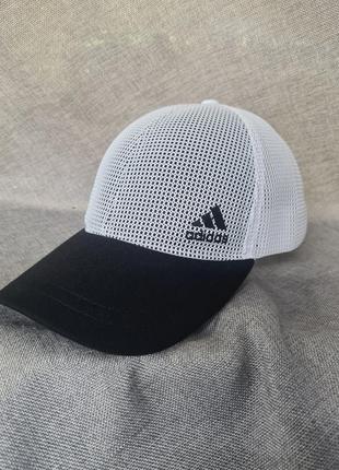 Бейсболка adidas чоловіча унісекс, бейсболка адідас біла, бейсболка з сіточкою, біла бейсболка літо сітка, чоловіча бейсболка