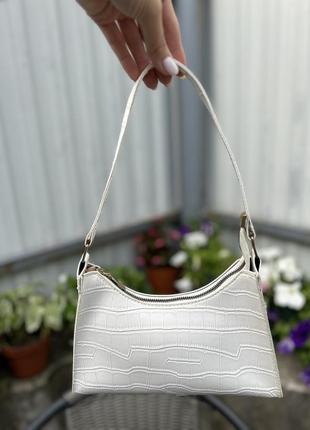 Сумочка клатч, белая сумочка, стильная сумочка