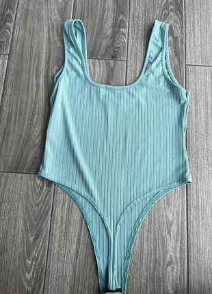 Бодік в рубчик на бретельках