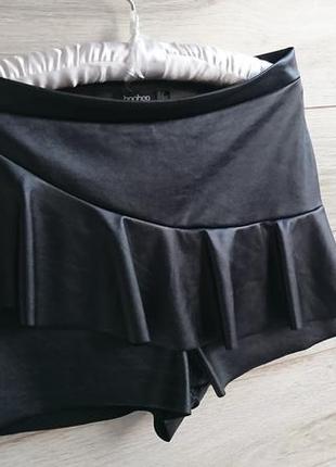 Кожаные шорты boohoo виниловые шорты