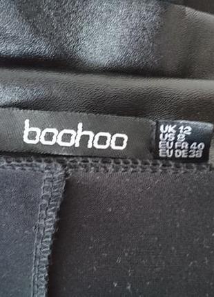 Кожаные шорты boohoo виниловые шорты4 фото