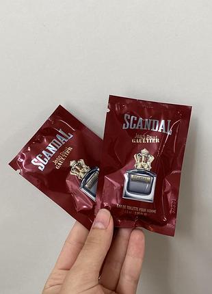 Оригинальный набор пробников jean paul gaultier scandal pour homme