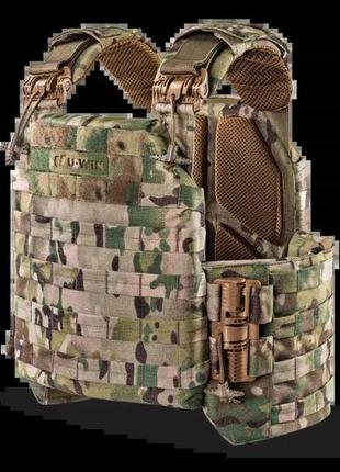 Тактична плитоноска зі швидким скиданням 25 x 30 plate carrier u-win pro cordura 1000 мультикам2 фото