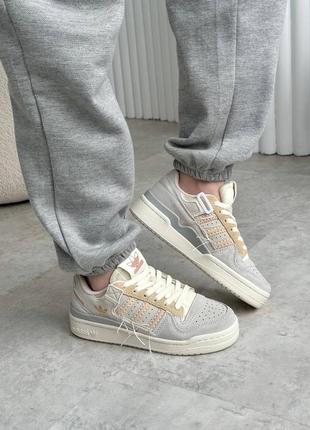 🤍женские кроссовки adidas forum beige🤍