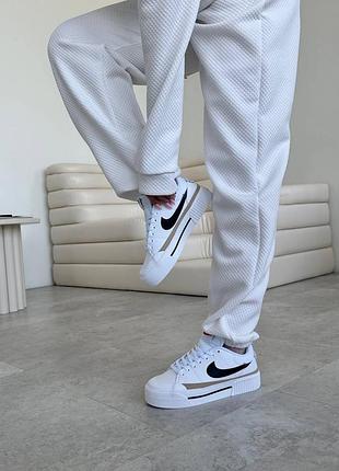 🤍женские кроссовки nike court legacy white hemp🤍