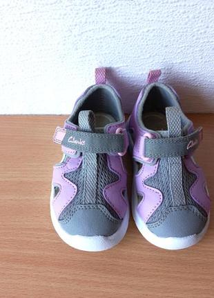 Суперові босоніжки мокасини clarks 21 р. устілка 13 см