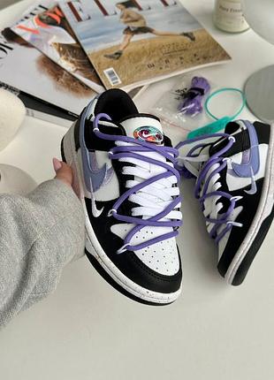 💜женские кроссовки nike sb dunk low black purple💜