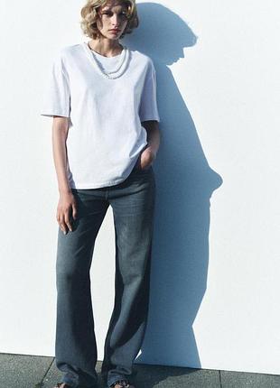 Футболках перлинами  біла zara