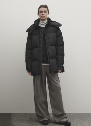 Новый женский пуховик massimo dutti