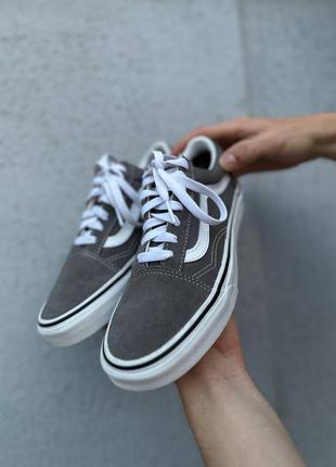 Зручні кросівки ванс сірі vans old skool ідеальний стан