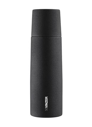 Vinzer черный матовый термос 1л 50150