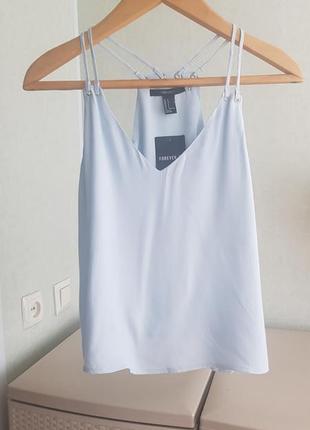 Новый голубой топ майка forever 21