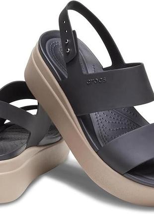Женские босоножки на платформе crocs brooklyn low wedge w6. w9. w10
