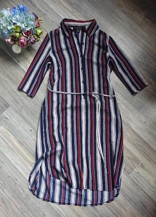 Платье рубашка с поясом р.42/44 /46