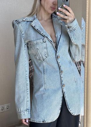 Джинсовый жакет в стиле alexander wang