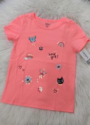 Неоновая футболка футболки для девочки carter's