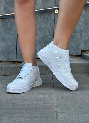 Nike air force low white кроссовки4 фото