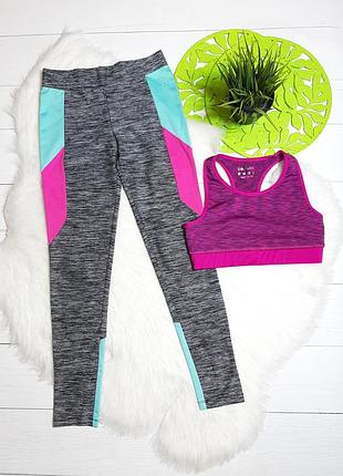 Комплект спортивний тренувальний лосіни і топ