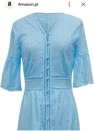 Ажурна сукня на пуговках