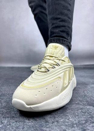 Чоловічі кросівки adidas ozelia beige2 фото