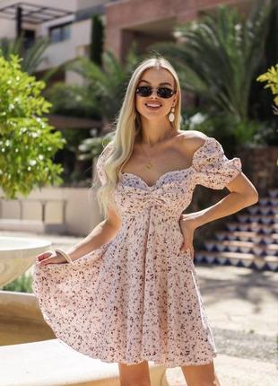 Сукня міні короткий рукав софт 2