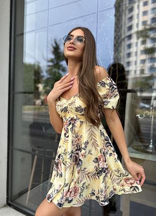 Сукня міні короткий рукав софт 4