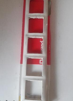 Рамка 5 постів legrand 774355 valena classic, слонова кістка