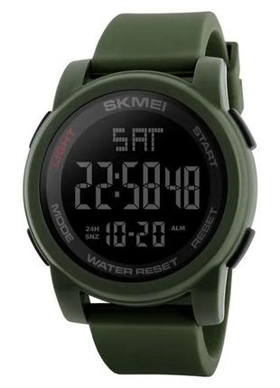 Часы наручные мужские skmei 1257ag, армейские часы противоударные, водонепроницаемые мужские часы