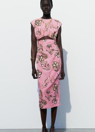 Сарафан з льоном сукня 👗 плаття лляне в квіти