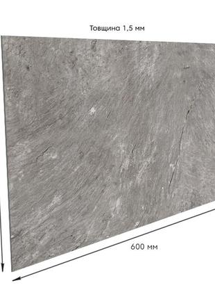 Самоклеюча вінілова плитка сріблястий мармур, ціна за 1 шт. (свп-103) глянець sw-000002902 фото