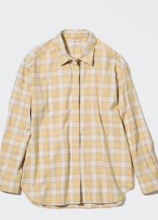 Рубашка uniqlo из настоящей фланели