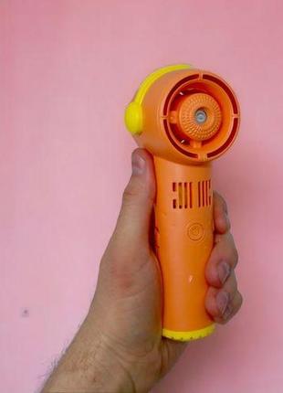 Портативний вентилятор-зволожувач (помаранчевий)2 фото