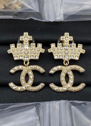 Серьги в стиле chanel