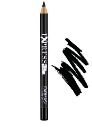 Олівець для очей exspress farmasi кавовий, темно синій, білий,чорний.