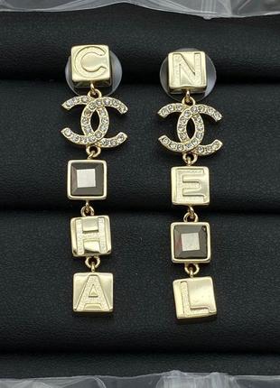 Серьги в стиле chanel