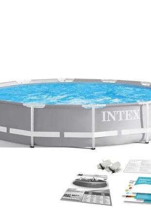 Каркасный бассейн intex 26710 prism frame pool 366 x 76 см 6503 л