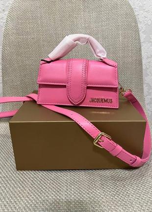 Сумка jacquemus le grand bambino mini pink9 фото