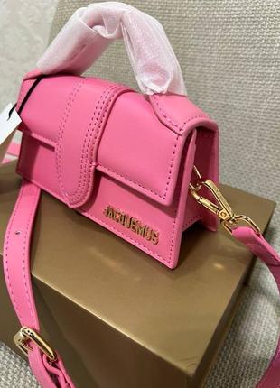 Сумка jacquemus le grand bambino mini pink6 фото