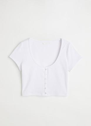 Топ белыйфутболка h&m