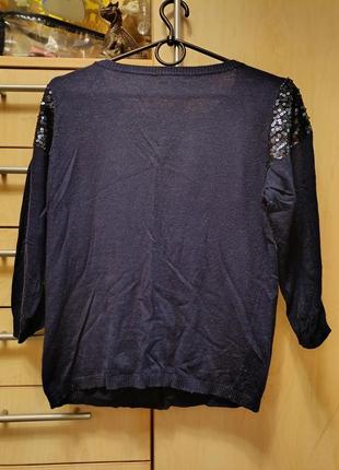 Свитер с пайетками известной фирмы oodji, 38 размер