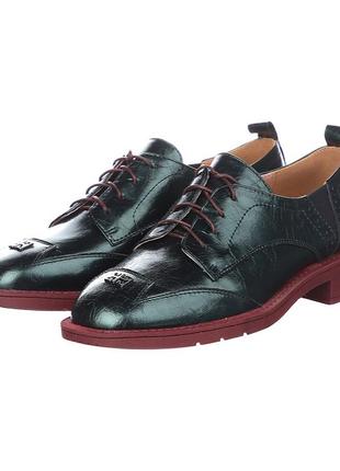 Brocoli, женские туфли в зумрудном ( темно-зеленом цвете) р. 38